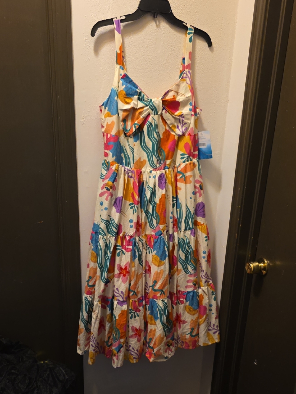 Disney Dress Shoppe  Multicolor Little Mermaid Tiered Sundress XL NWT